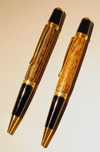 Allywood Creations Allywood Creations Wall Street Pen - Wood with 24k Gold & Black